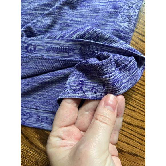 Women's Lululemon Short Sleeve Top Bruised Berry 6 - Picture 4 of 4